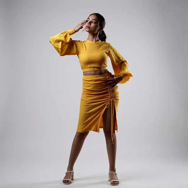 Radiant Marigold Knit Co-ord