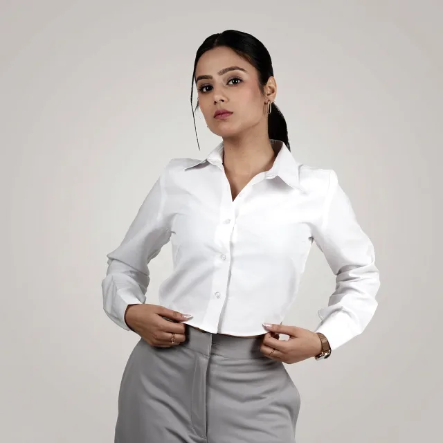 Aria Cropped Crepe Top