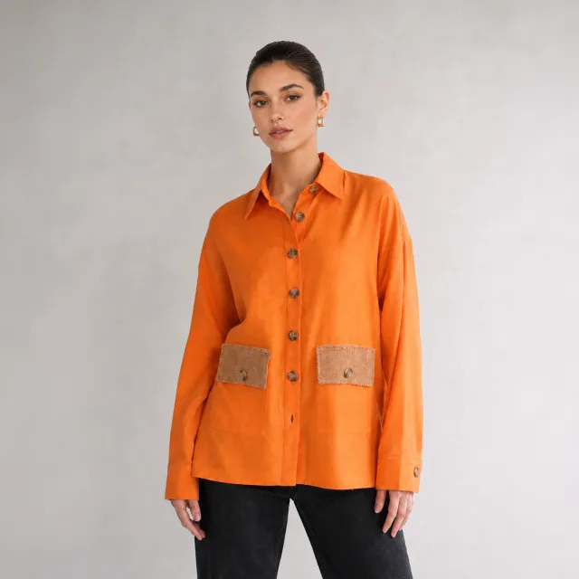 The Tangerine Dream Shirt | Orange Shirt for Women