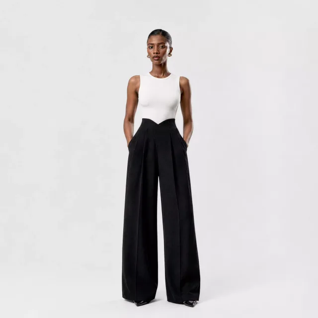 Celeste Wide-Legged Tailored Pant