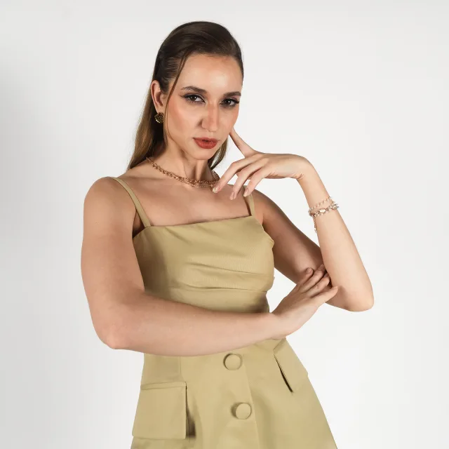 Camelia Structured Bustier Top