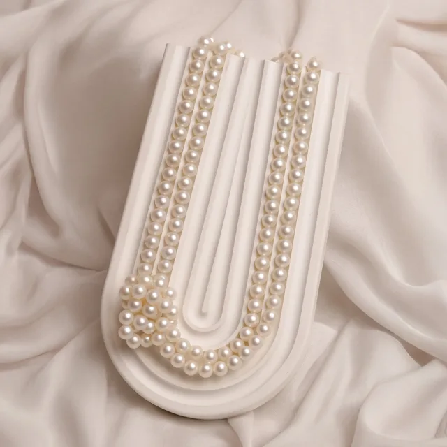 Opulent Multi-Strand Pearl Necklace
