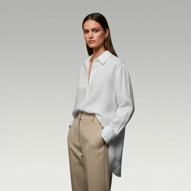 Bianca Relaxed Viscose Linen Shirt