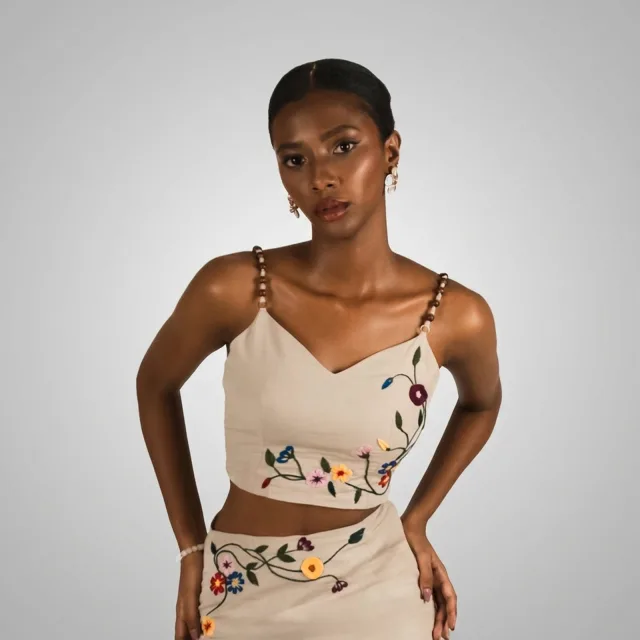 Desert Bloom Embroidered Camisole
