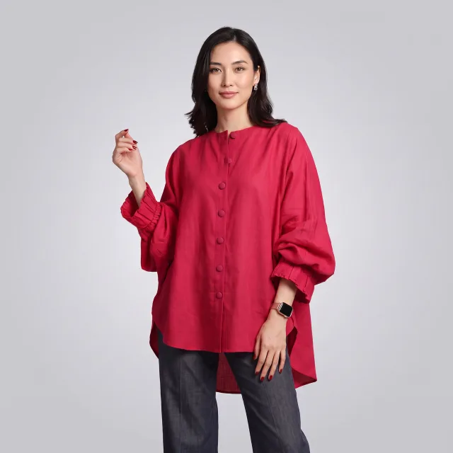 The Elle Woods Shirt | Pink Embroidered Shirt for Women