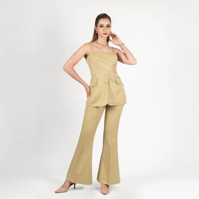 Celine Draped Two-Piece Set