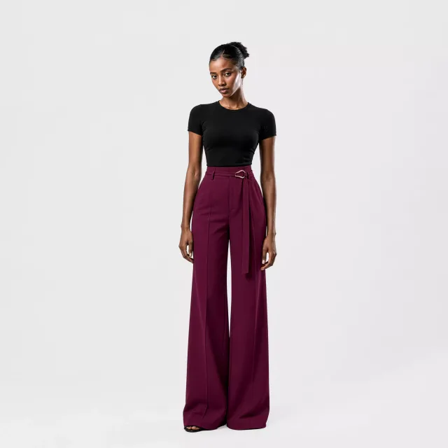 Solène Wine Trouser