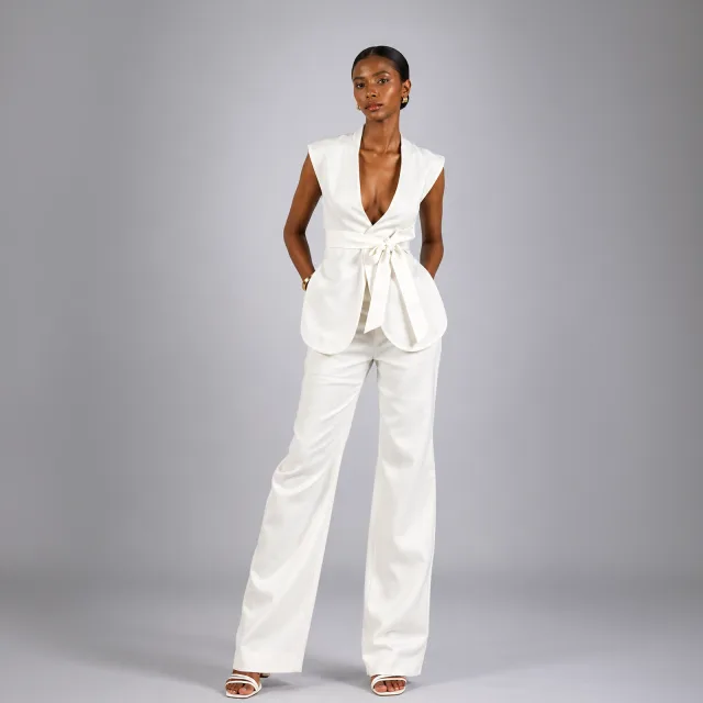 Ivory Tailored Vest & Trouser Set